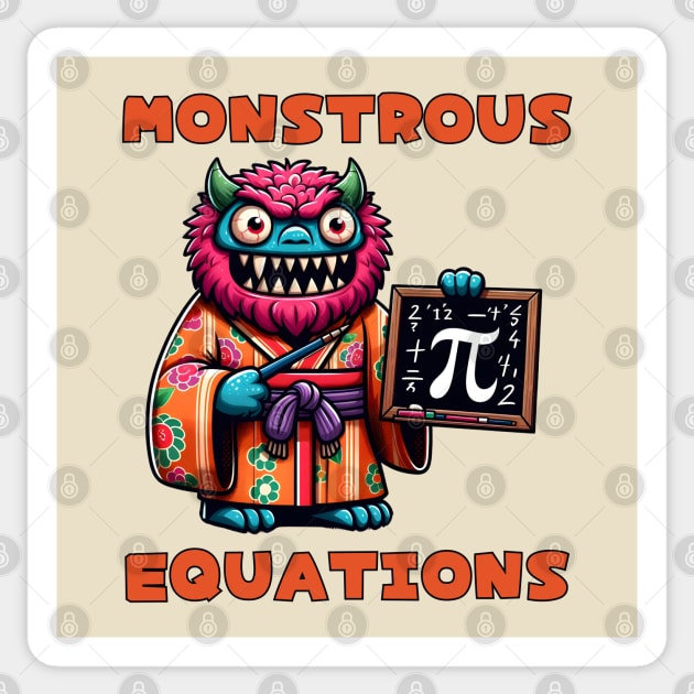 Pi day monster Sticker by Japanese Fever